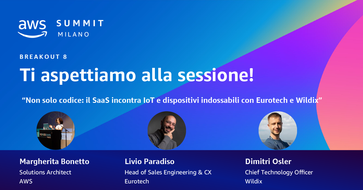 Wildix CTO Dimitri Osler to Speak at AWS Summit Milan 2024